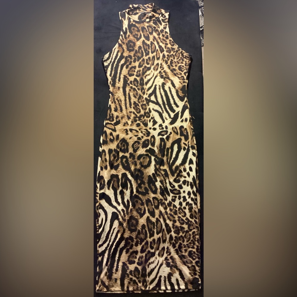 Cheetah print dress